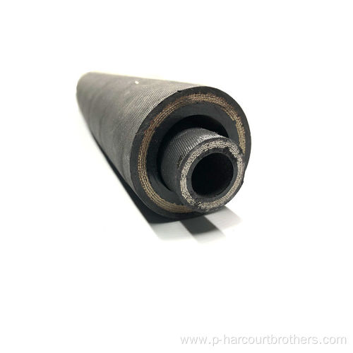 Four stainless steel wire spiraled R12 hydraulic rubber hose
